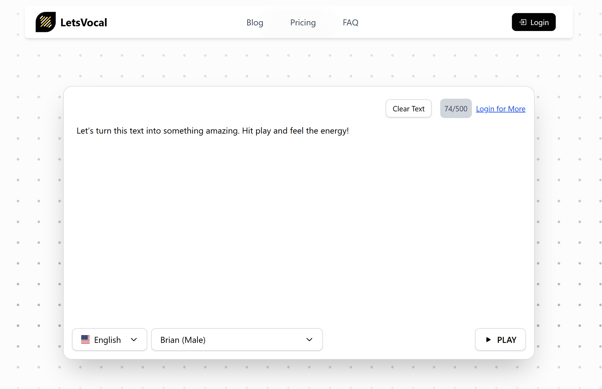 Lets Vocal screenshot and logo